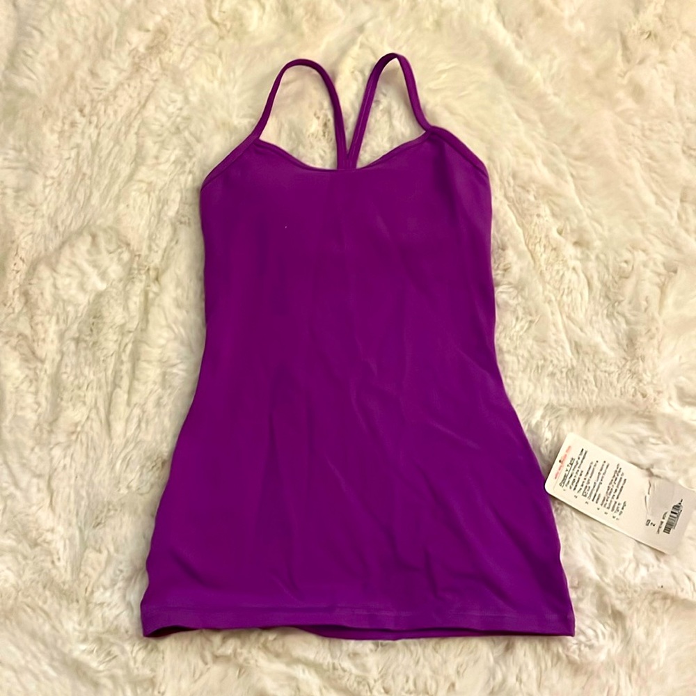 Lululemon Power Y Tank Chilled Grape size 2